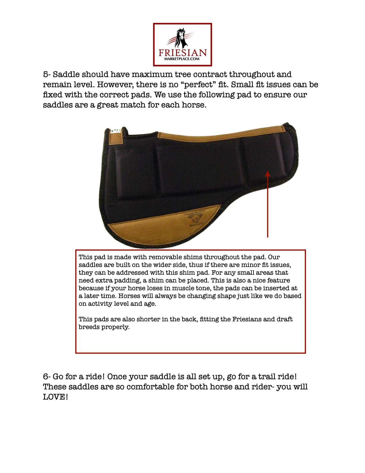 Friesian Western Endurance Saddle